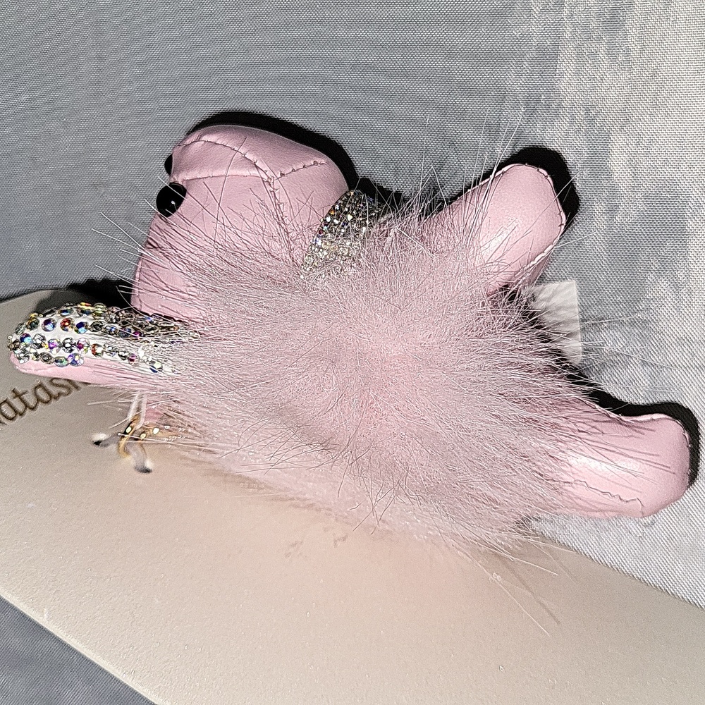Natasha Sparkly Dog Keychain Bag Charm Bnwt Te Rt TL M - Picture 4 of 6
